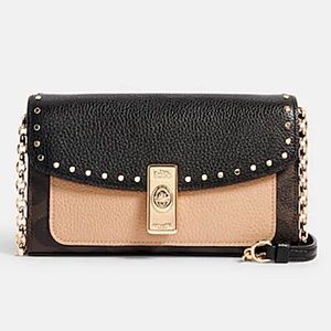 Lane Crossbody In Signature Canvas With Rivets